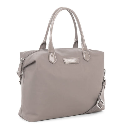 m handbag - basic verni #couleur_galet