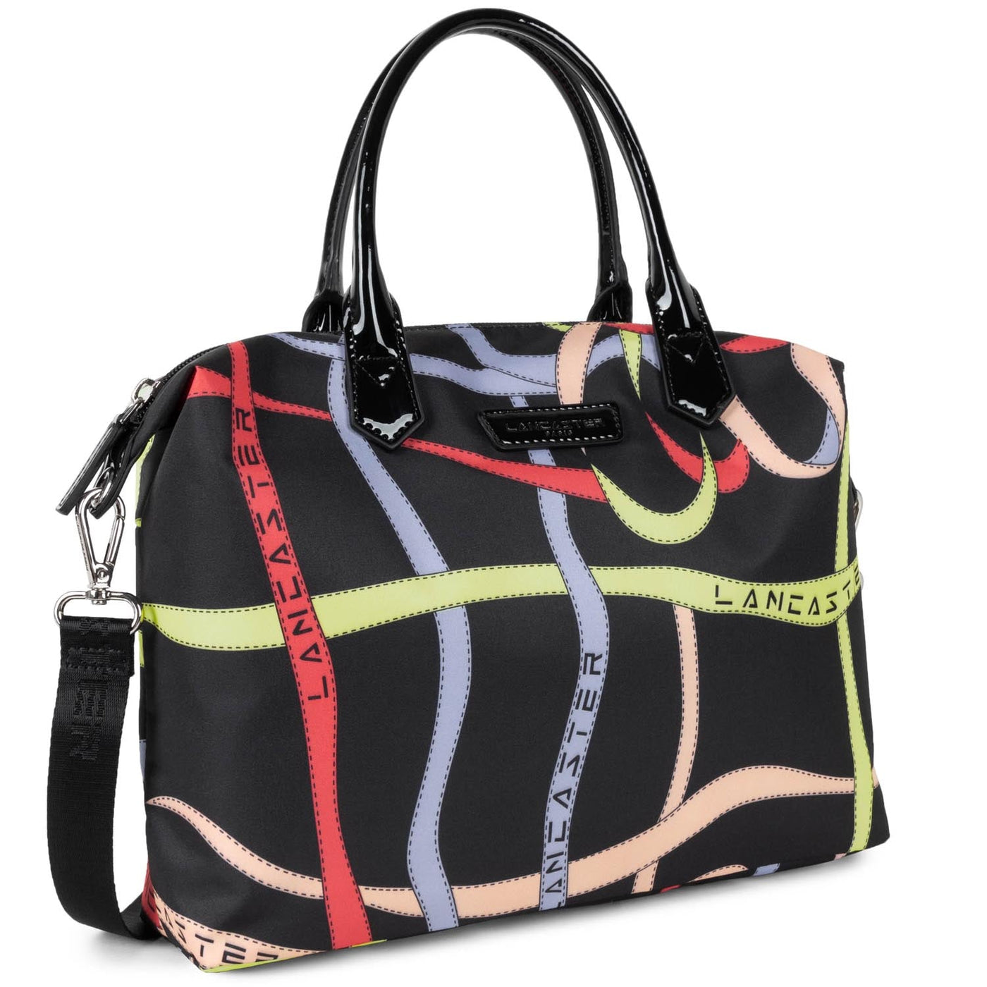 m handbag - basic verni #couleur_multi-ruban