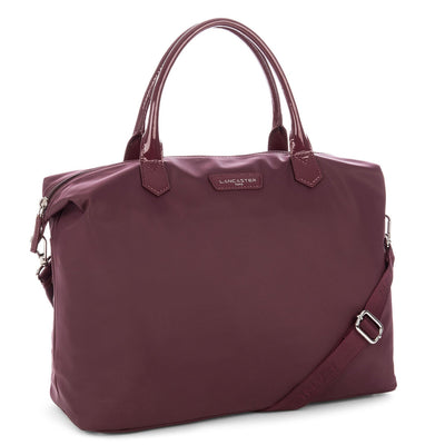 large tote bag - basic verni #couleur_bordeaux