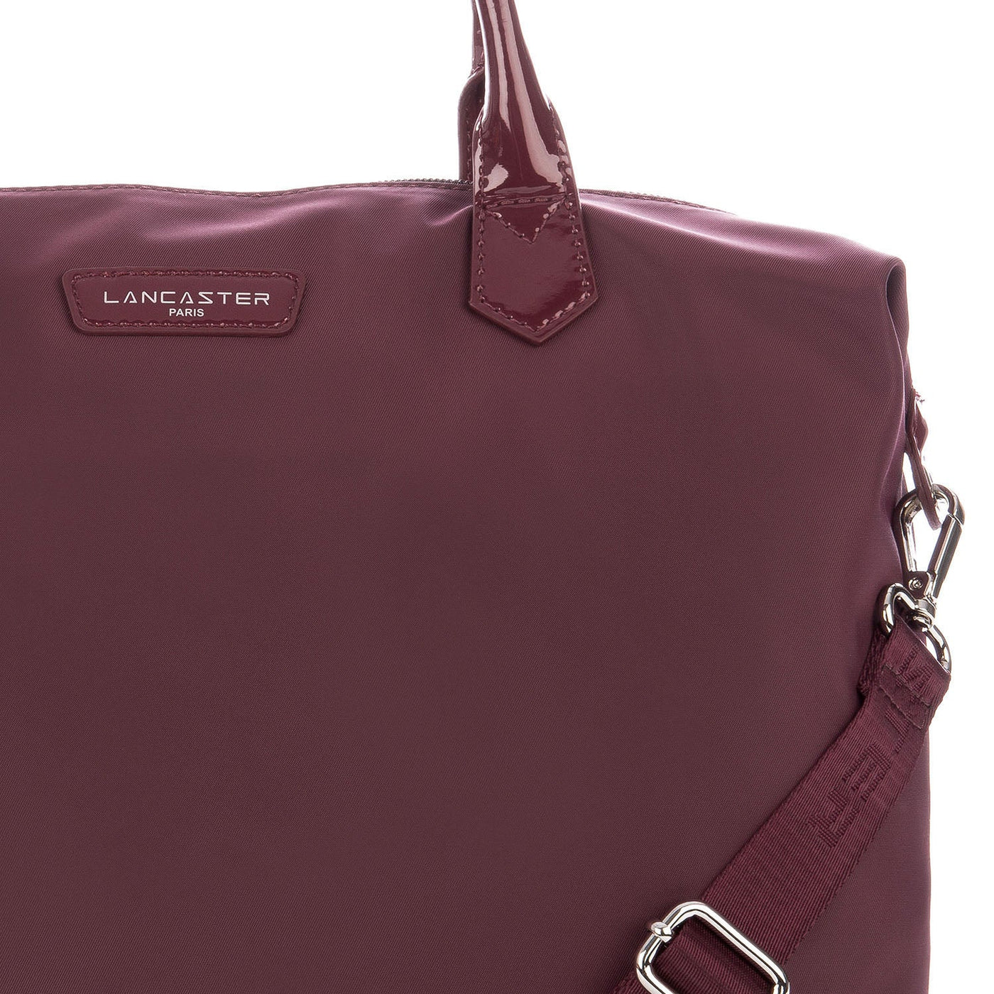 large tote bag - basic verni #couleur_bordeaux