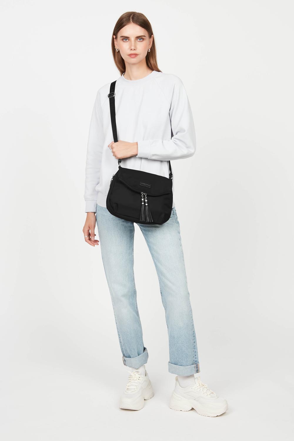 shoulder bag - basic pompon #couleur_noir