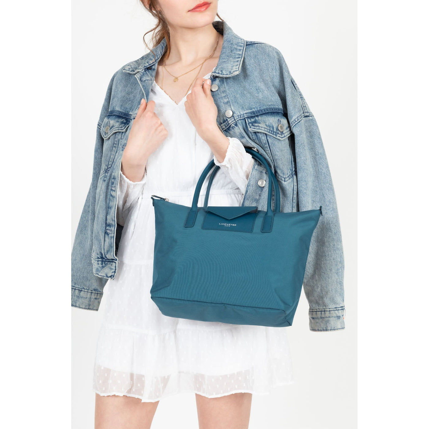 m tote bag - smart kba #couleur_bleu-paon
