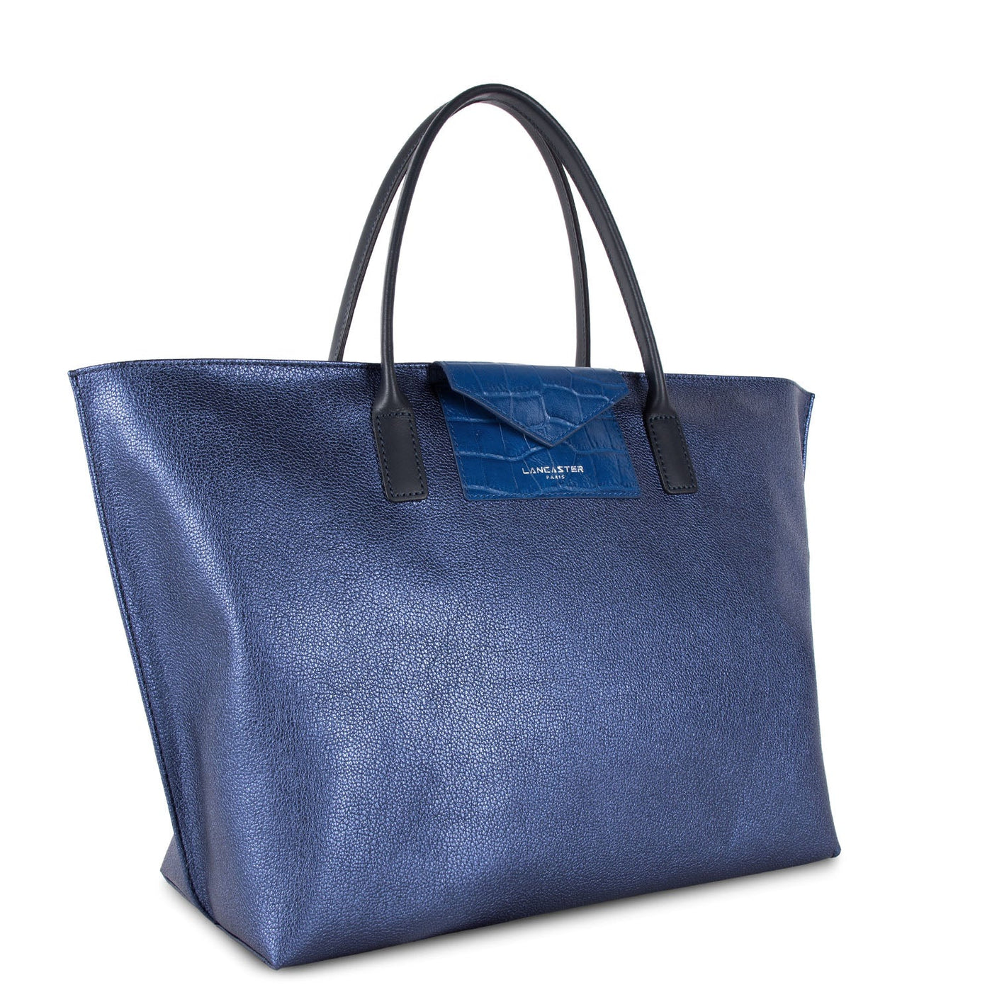 large tote bag - maya #couleur_saphir-bleu-roi-bleu-fonc