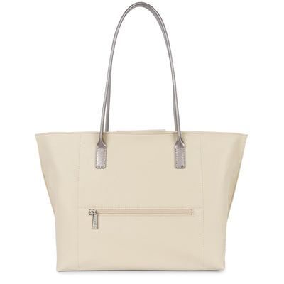 large tote bag - maya #couleur_beige-ecru-or-rose