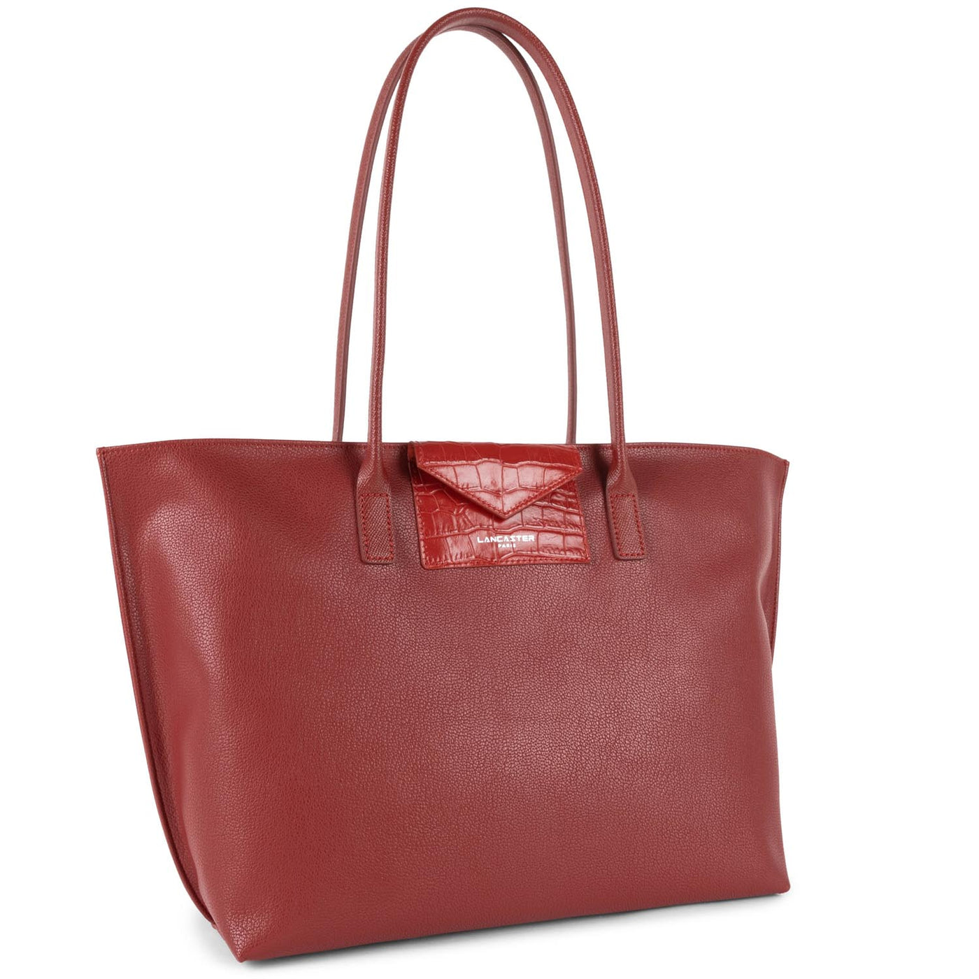large tote bag - maya #couleur_carmin-rouge-carmin