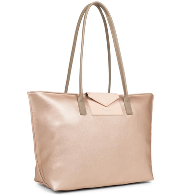 large tote bag - maya #couleur_rose-nacre-rose-nude