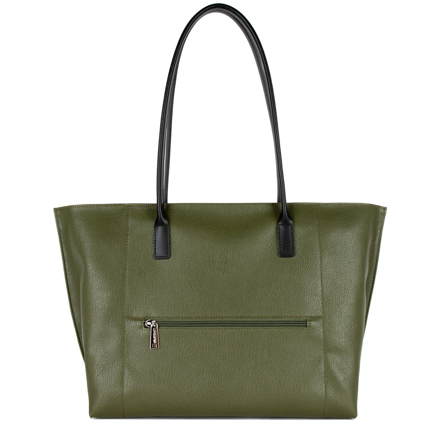 large tote bag - maya #couleur_vert-militaire-fusil-noir