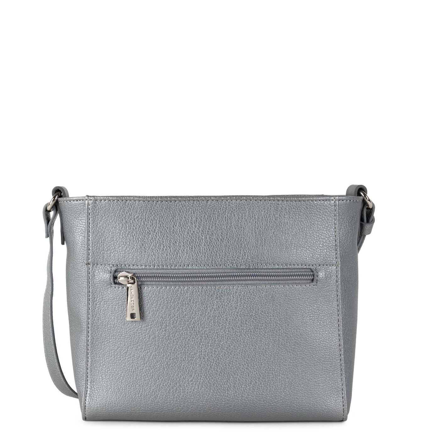 crossbody bag - maya #couleur_argent-bleu-cendre-gris
