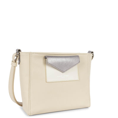 crossbody bag - maya #couleur_beige-ecru-or-rose