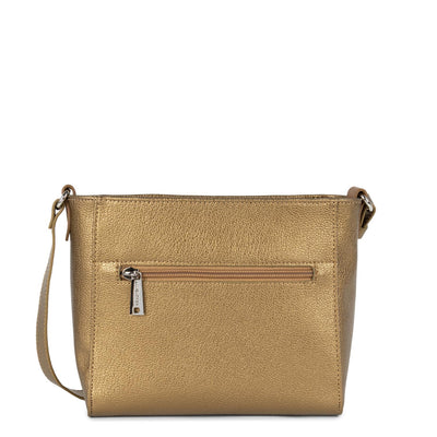 crossbody bag - maya #couleur_bronze-jaune-camel