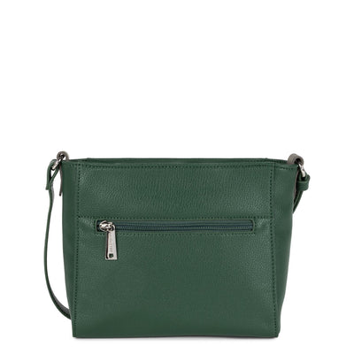 crossbody bag - maya #couleur_vert-fort-fusil-gris