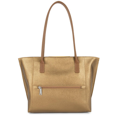 m tote bag - maya #couleur_bronze-jaune-camel