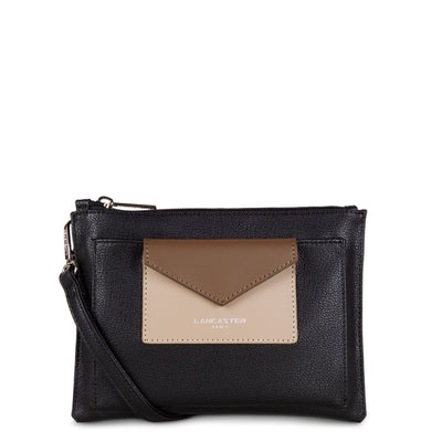 crossbody bag - maya #couleur_noir-nude-vison