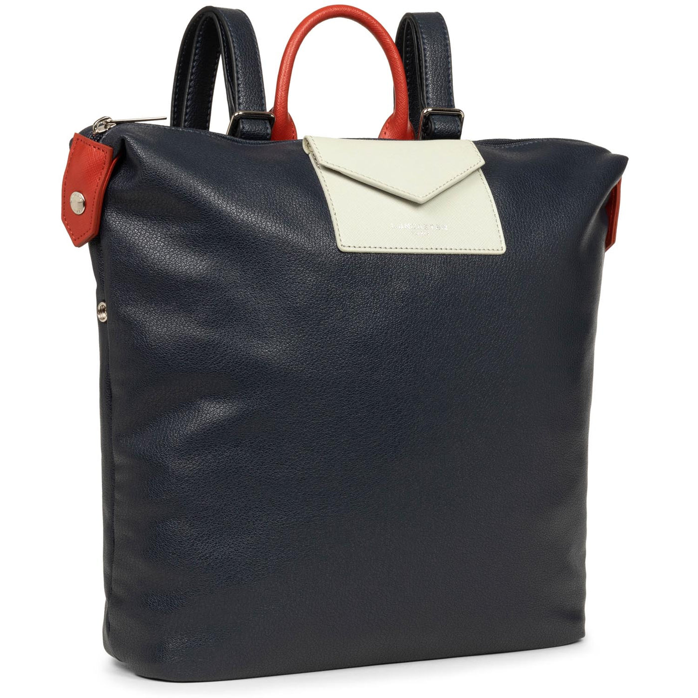 backpack - maya #couleur_bleu-fonc-gris-clair-rouge