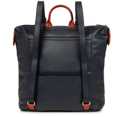 backpack - maya #couleur_bleu-fonc-gris-clair-rouge