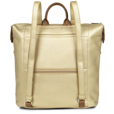 backpack - maya #couleur_or-mat-beige-camel