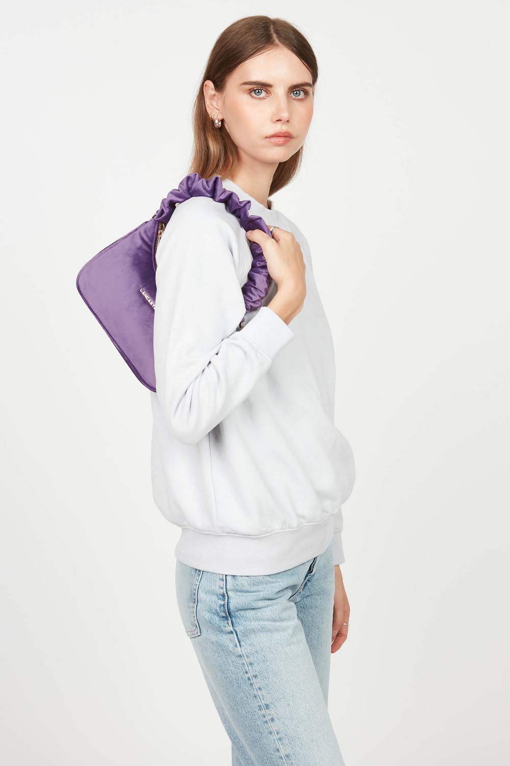 baguette bag - velvet chouchou #couleur_violet