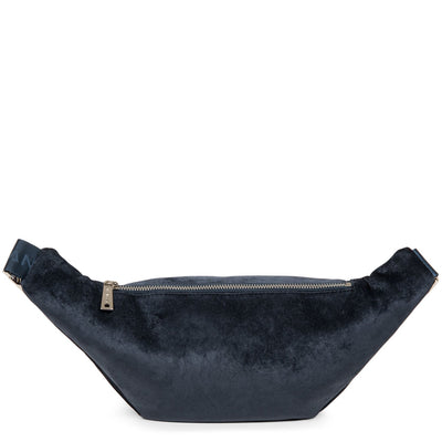 belt bag - actual velvet & séquin #couleur_bleu-fonc