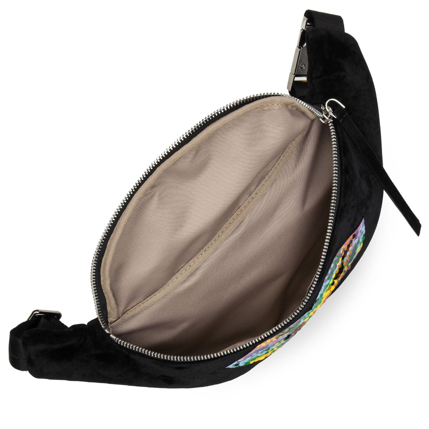 belt bag - actual velvet & séquin #couleur_noir