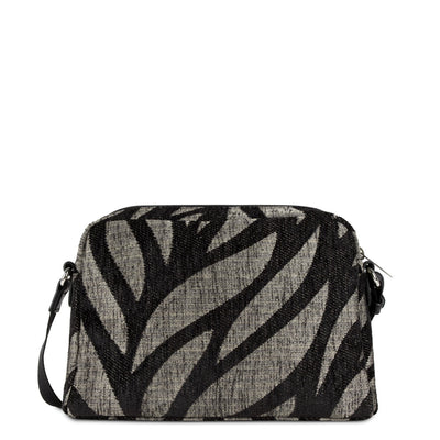crossbody bag - actual jungle tapestry #couleur_noir-feuille