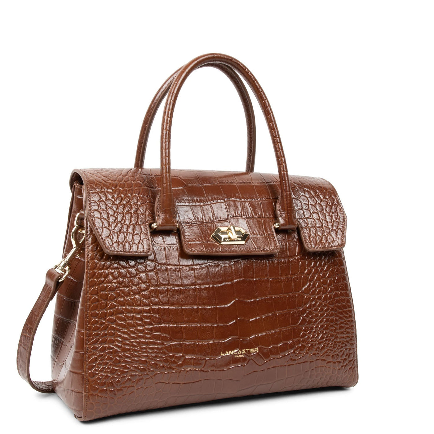 handbag - exotic lézard & croco cn #couleur_caramel