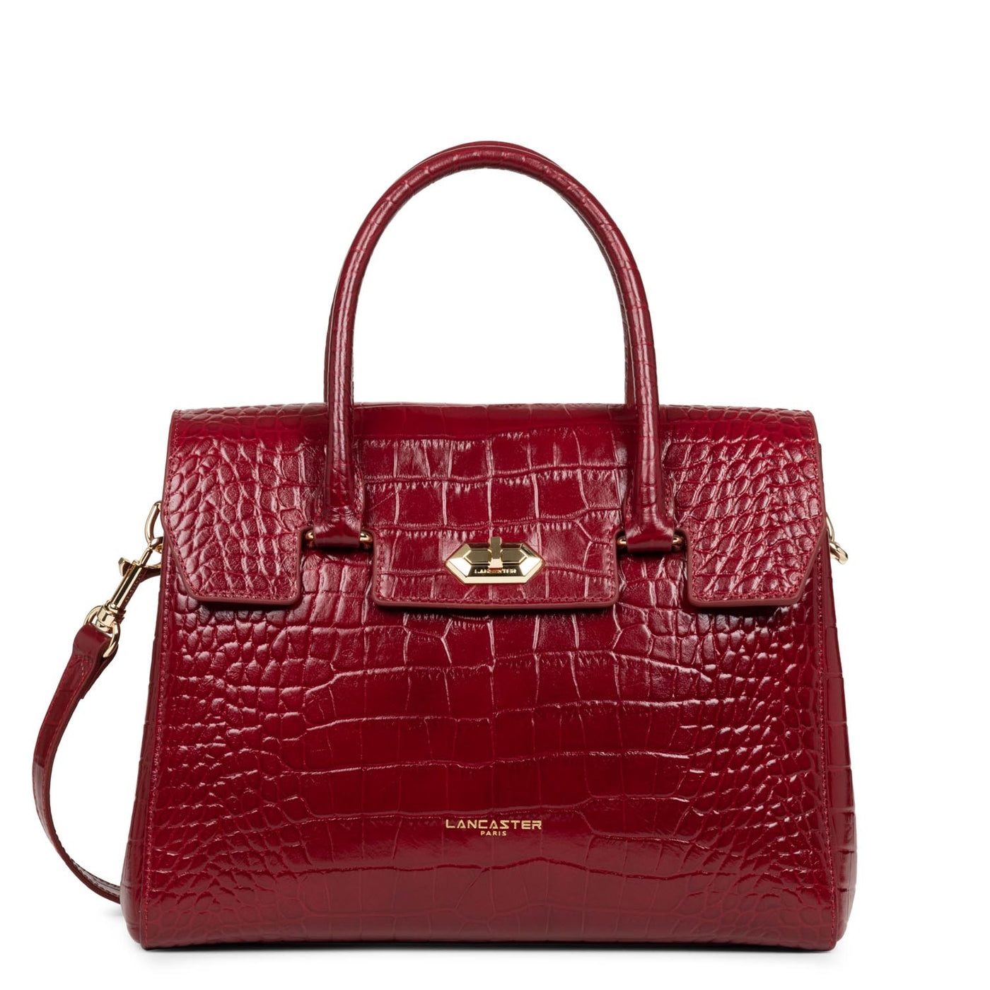 handbag - exotic lézard & croco cn #couleur_carmin