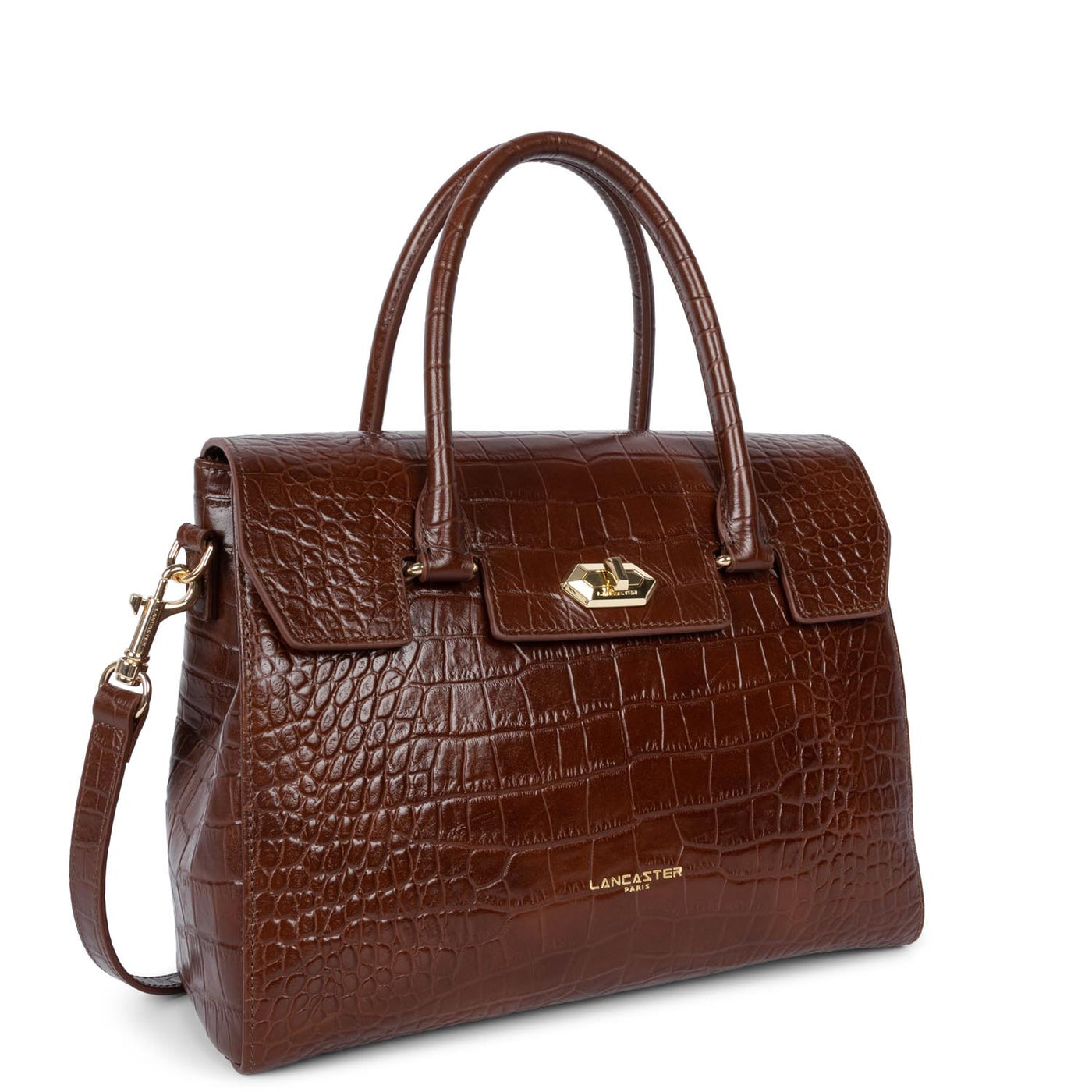 handbag - exotic lézard & croco cn #couleur_chataigne