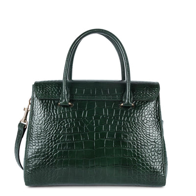 handbag - exotic lézard & croco cn #couleur_vert-fort