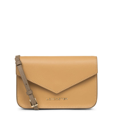 small crossbody bag - saffiano signature #couleur_naturel-poudre-vison