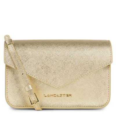 small crossbody bag - saffiano signature #couleur_or