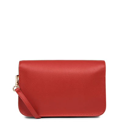 small crossbody bag - saffiano signature #couleur_rouge
