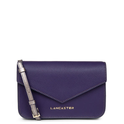 small crossbody bag - saffiano signature #couleur_violet-mauve-or-rose