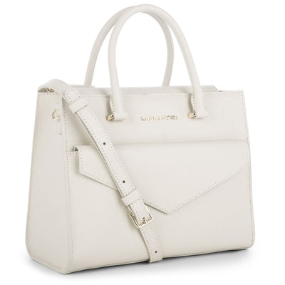 handbag - saffiano signature #couleur_ivoire