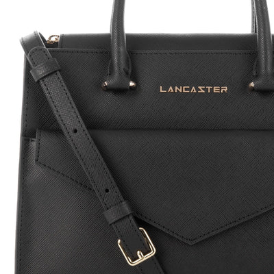 handbag - saffiano signature #couleur_noir