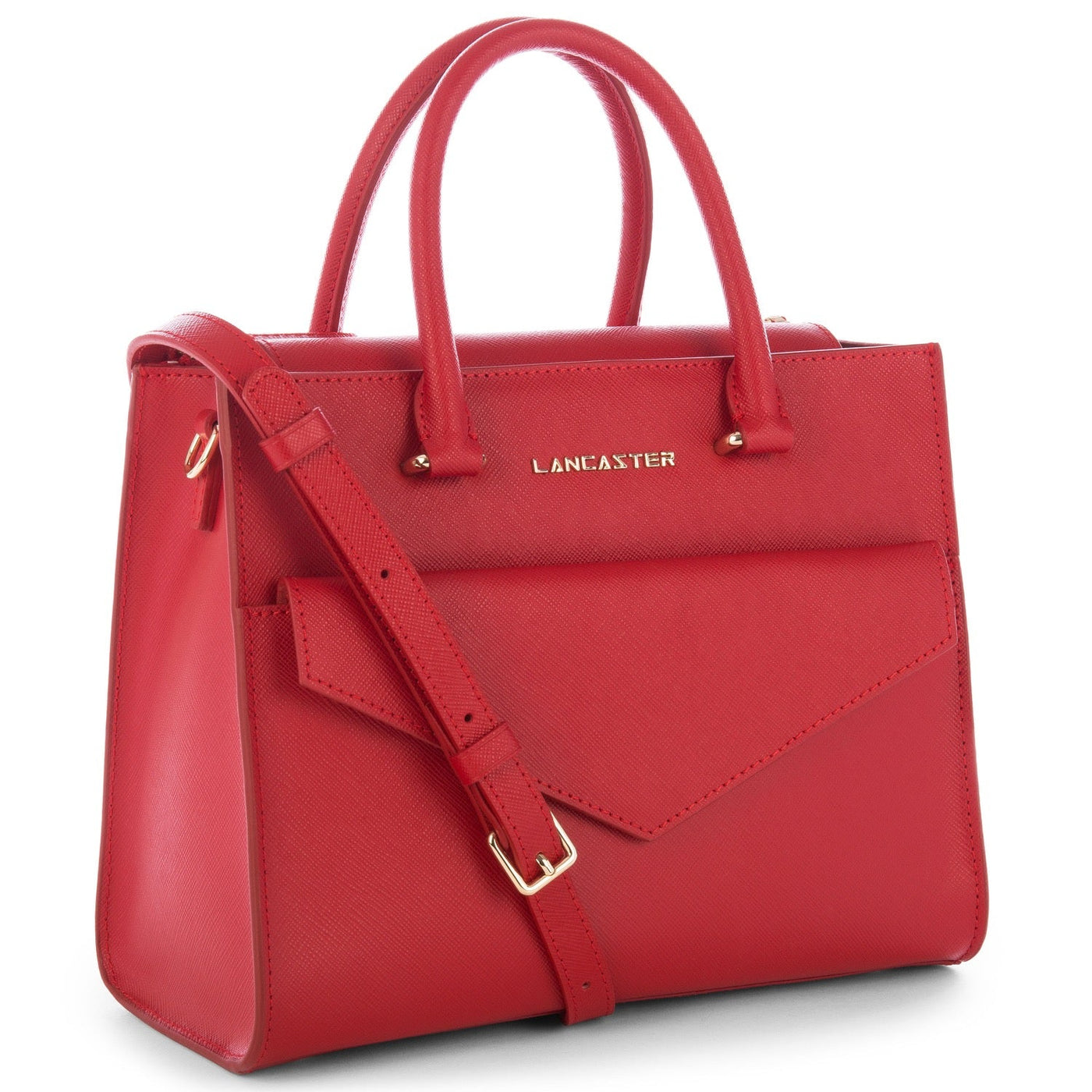 handbag - saffiano signature #couleur_rouge