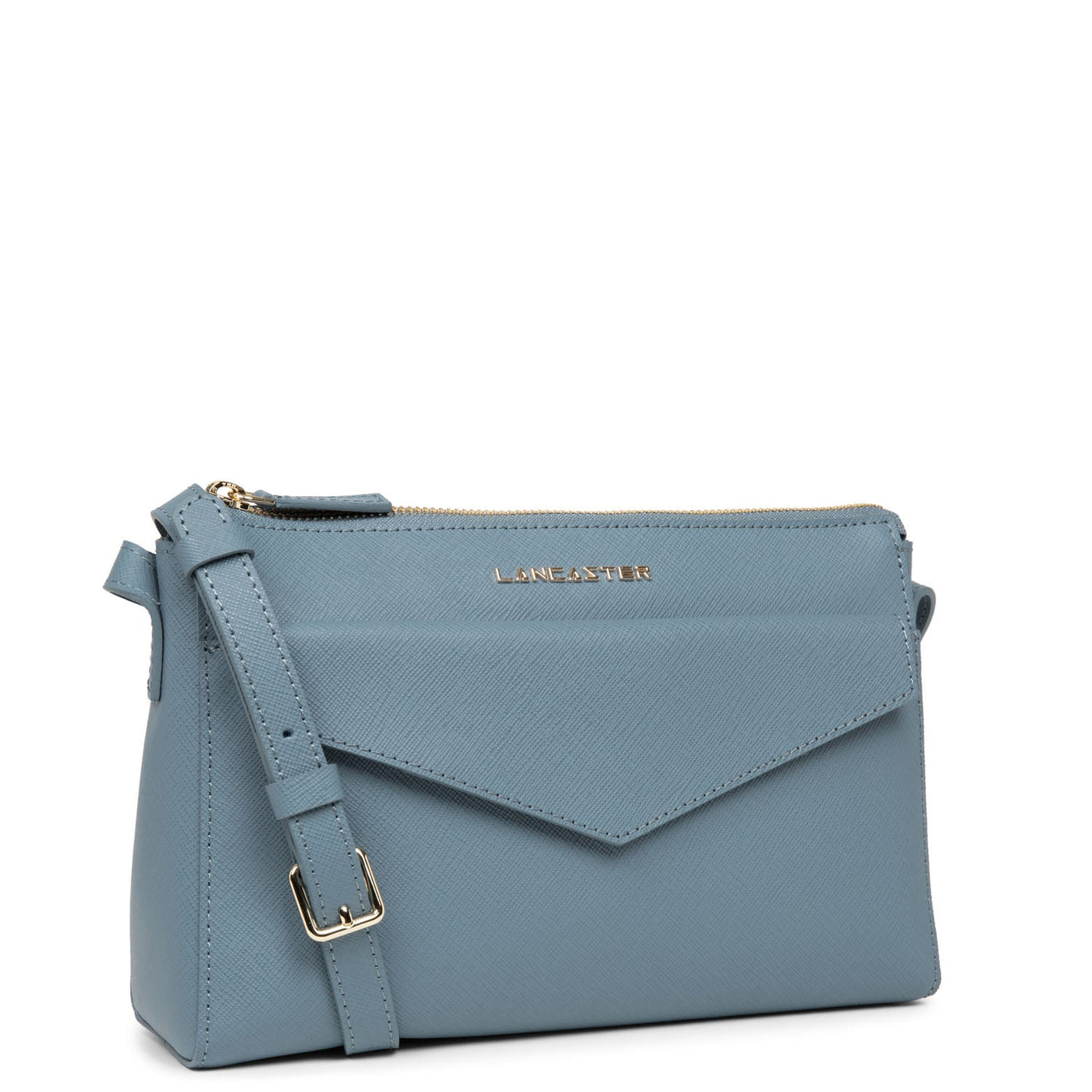 crossbody bag - saffiano signature #couleur_bleu-ardoise