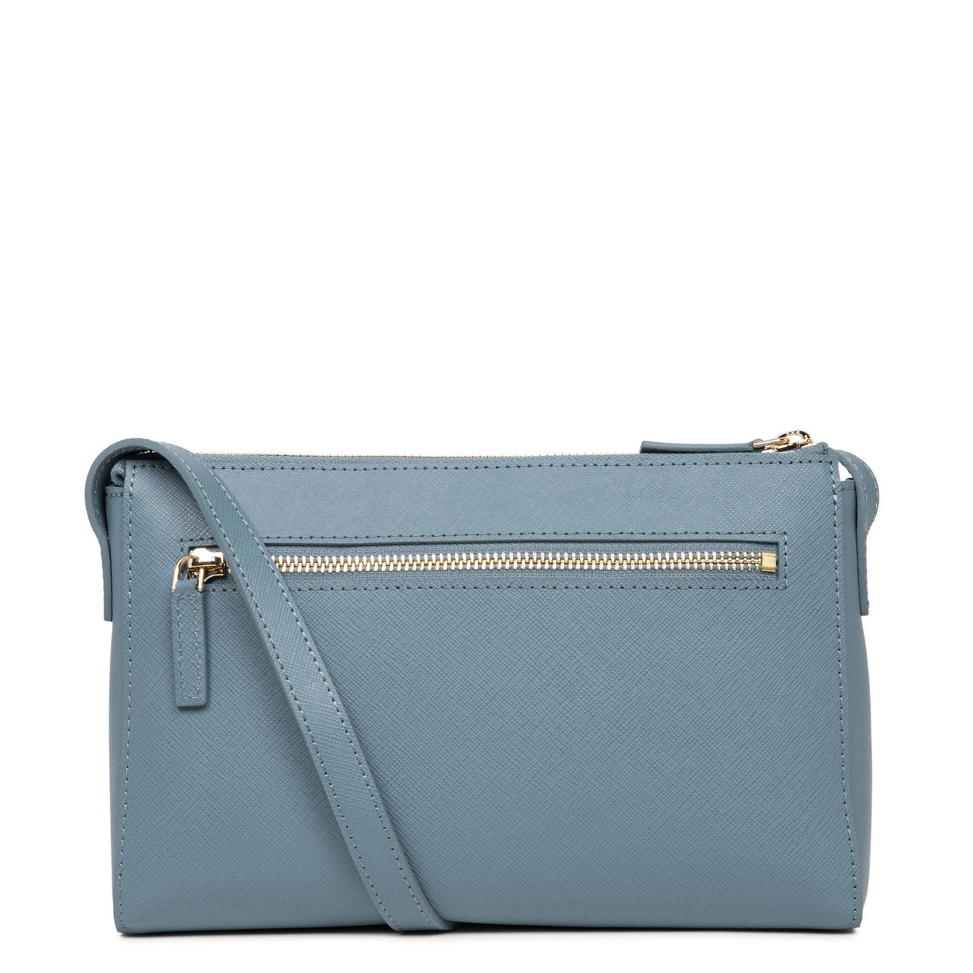 crossbody bag - saffiano signature #couleur_bleu-ardoise