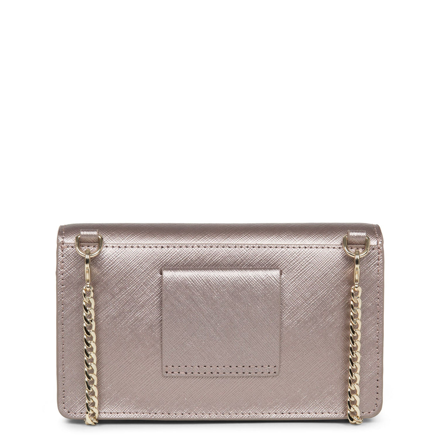 small crossbody bag - saffiano signature #couleur_or-rose