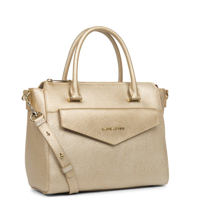 handbag - saffiano signature #couleur_champagne
