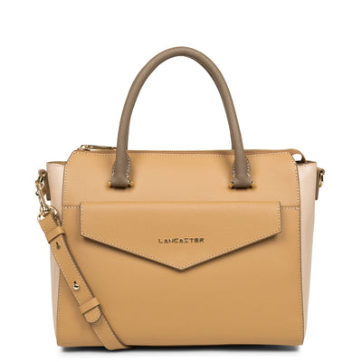 handbag - saffiano signature #couleur_naturel-poudre-vison