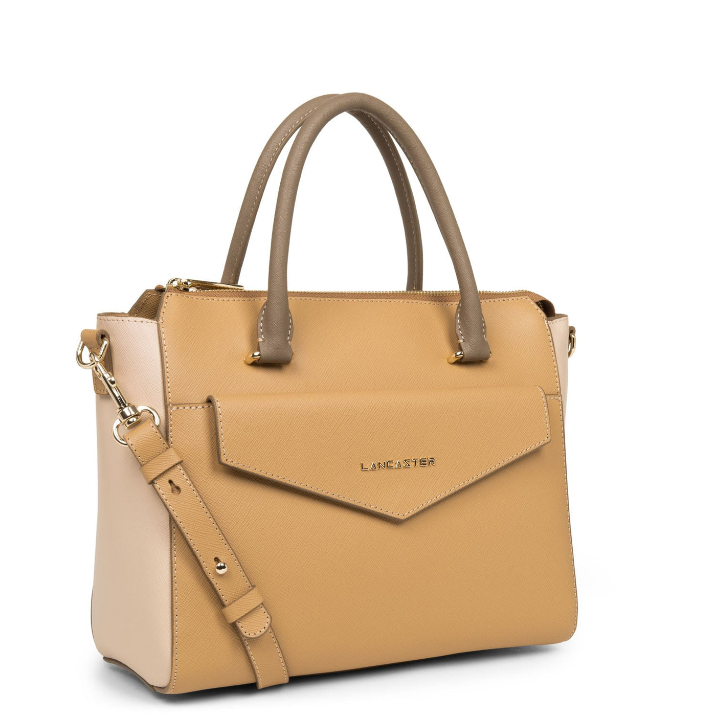 handbag - saffiano signature #couleur_naturel-poudre-vison