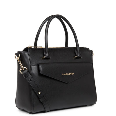 handbag - saffiano signature #couleur_noir