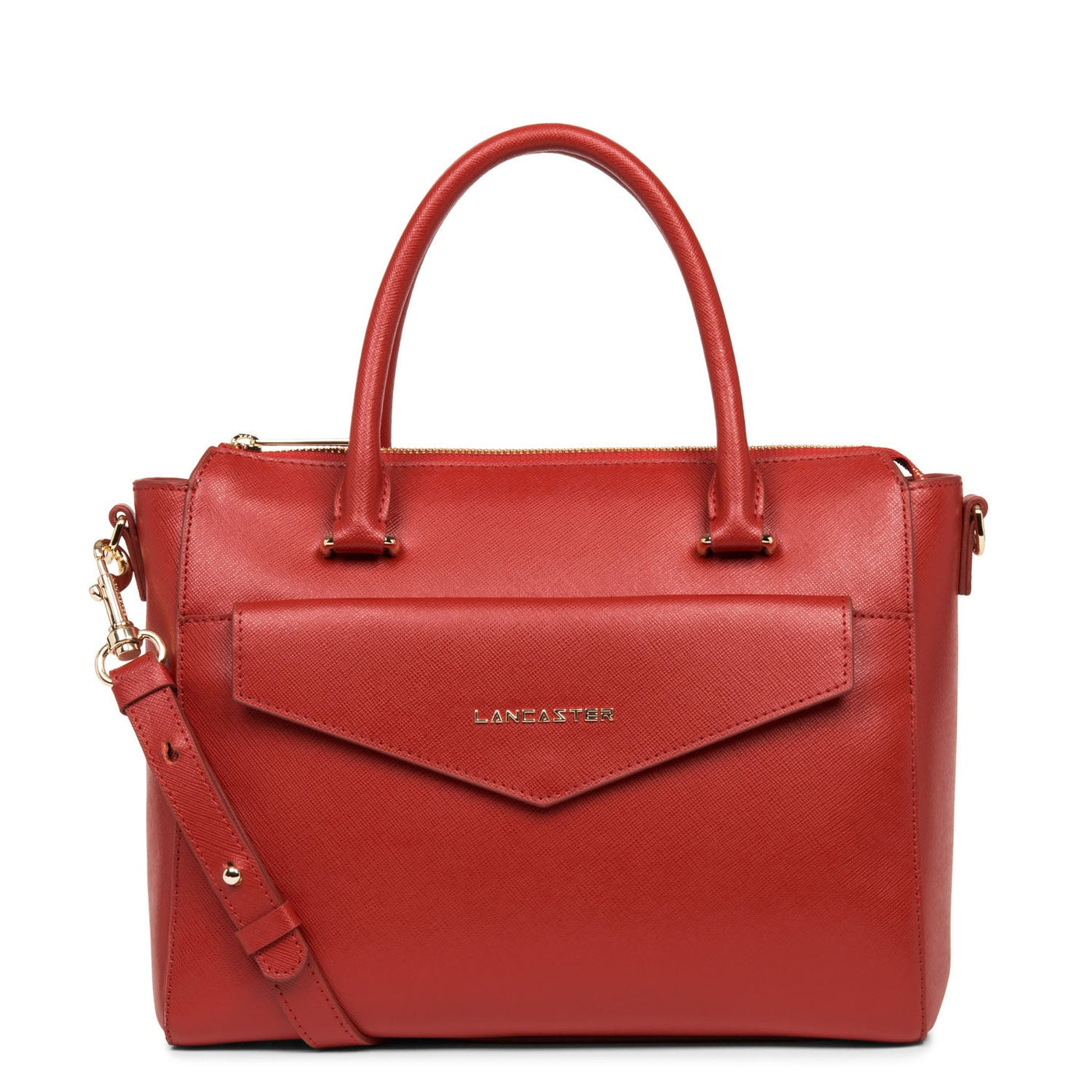 handbag - saffiano signature #couleur_rouge