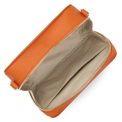crossbody bag - saffiano signature #couleur_orange
