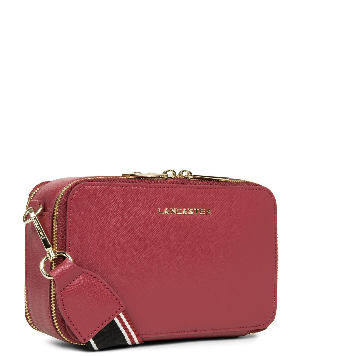 crossbody bag - saffiano signature #couleur_framboise