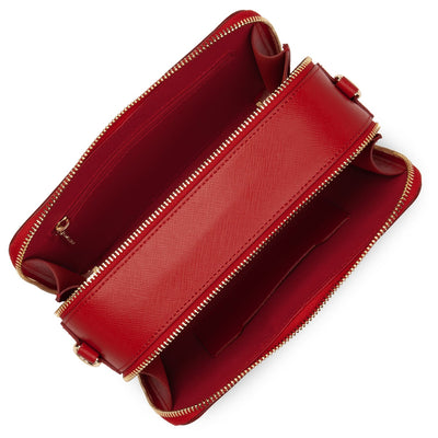 crossbody bag - saffiano signature #couleur_rouge