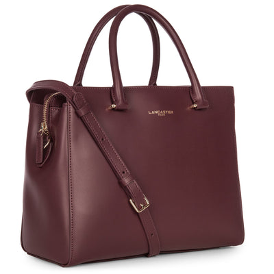handbag - smooth or #couleur_bordeaux