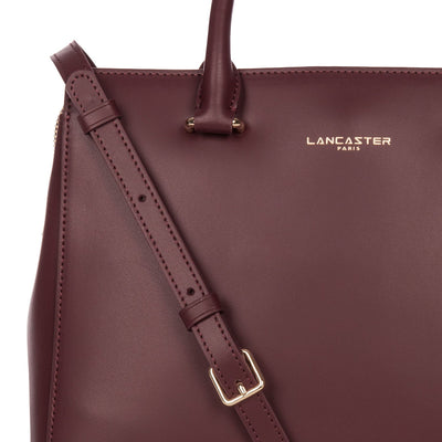 handbag - smooth or #couleur_bordeaux