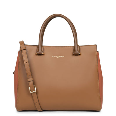 handbag - smooth or #couleur_camel-potiron-vison