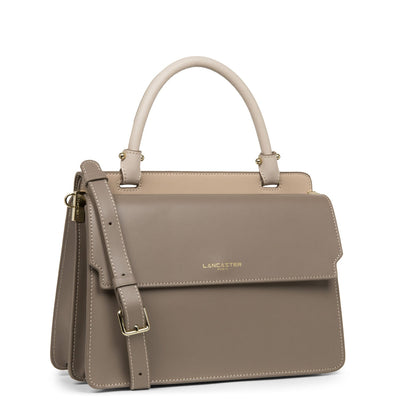 handbag - smooth or #couleur_taupe-nude-fonce-galet-rose